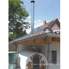 Pizza oven exhaust chimney